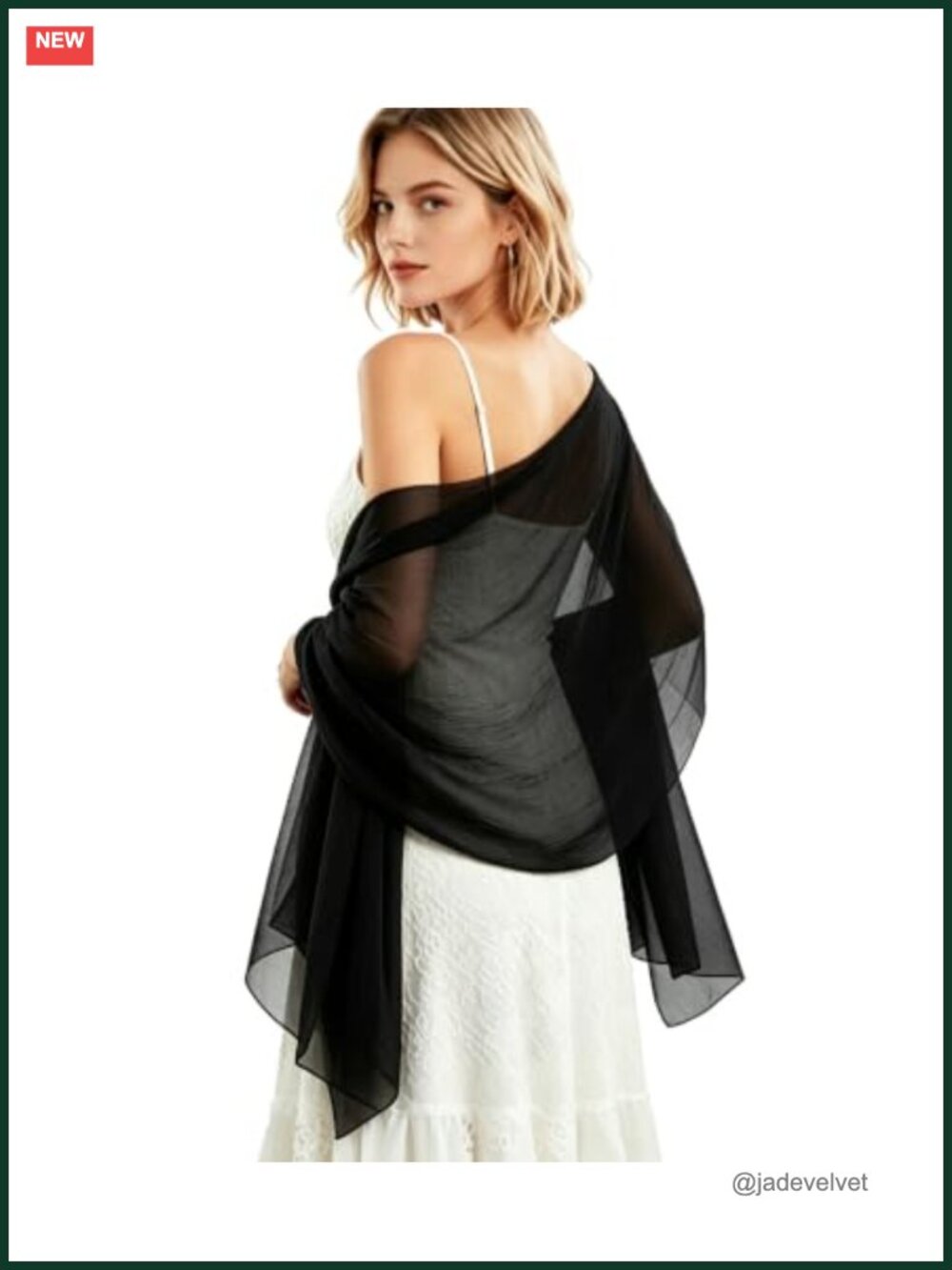 Chiffon Shawl Wrap Lightweight Summer Scarf for Wedding Prom Travel Beach